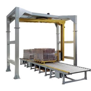 UCR-RP2000A Fully Automatic Inline Rotary Arm Pallet Stretch Wrapper